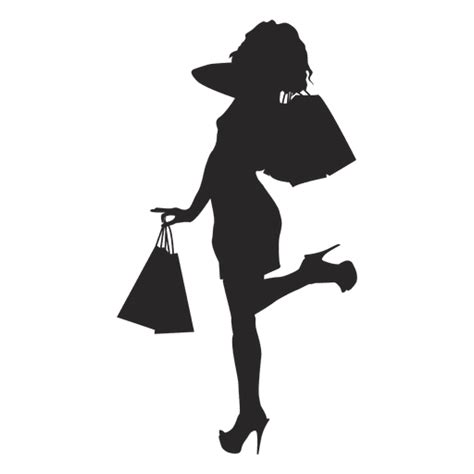 Female Shopping Silhouette With Bags Ad Affiliate Aff Shopping