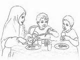 Colouring Islamic Miraj Isra Sofia Craft Malvorlagen Familyholiday Leuke sketch template