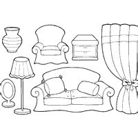 home furniture coloring pages surfnetkids