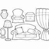 Furniture Coloring Pages Surfnetkids sketch template