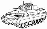 Bradley Vehicles Vehicle Army Clip Clipart Military Tank Pages Fighting Coloring Truck Tracked Drawing Colouring Abrams Tanks M1 Print Cliparts sketch template