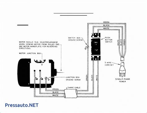 single phase motor wiring diagram