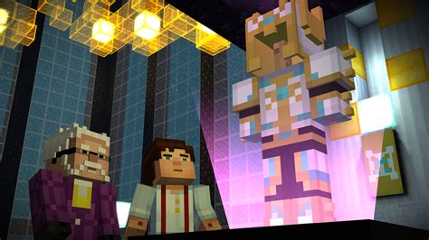 minecraft story mode episode   journeys  launch trailer released capsule computers