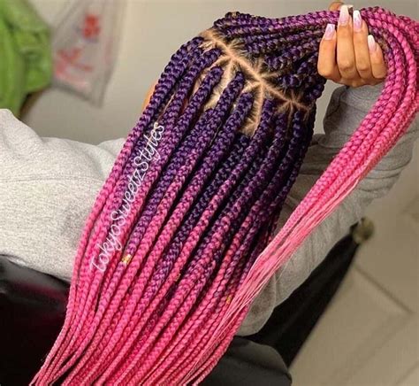 30 amazing triangle box braids we cannot get over new natural hairstyles