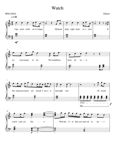 billie eilish  sheet   piano solo musescorecom