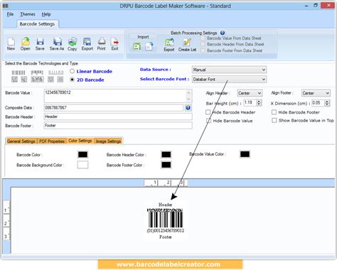 barcode label creator standard edition label create barcodes image generator software