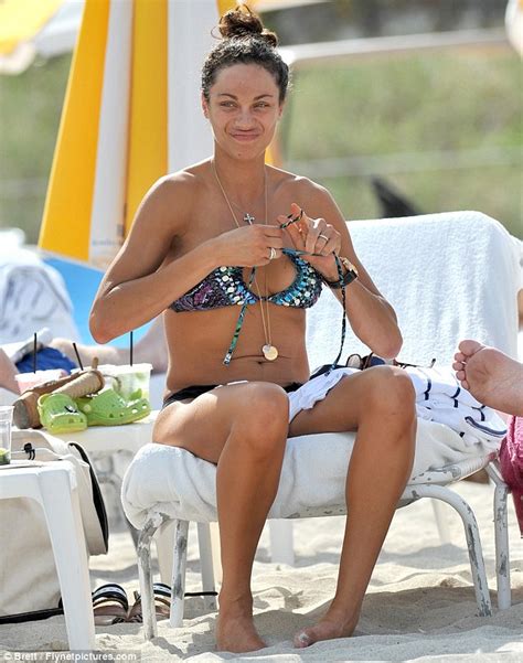 boris becker s wife lilly shows off her ace body in miami daily mail