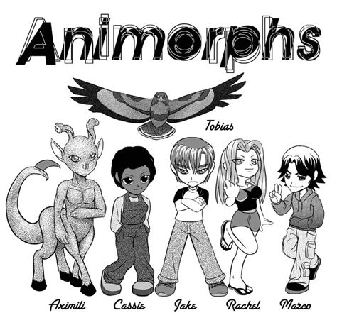 animorphs print fan art manga studio graphic