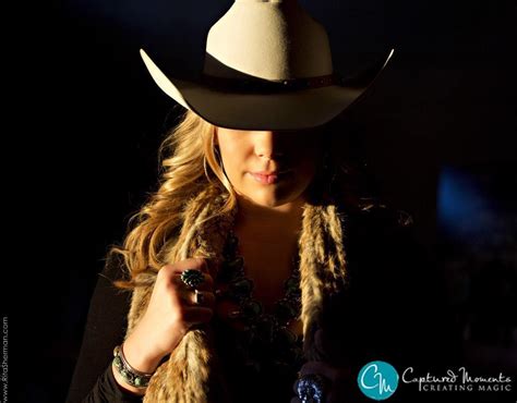 Cowgirl Portrait Cowgirl Hat Split Lighting Posing Idea For