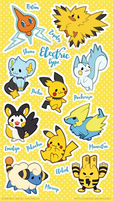 Electric Type Pokemon By Miaow Type Pokemon Pokemon