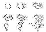 Animal Easy Drawing Draw Simple Step Figures Kids Cute Steps Drawings Idea Tutorials Stuff Sketches Wonderful Examples Animals Trusper Mouse sketch template