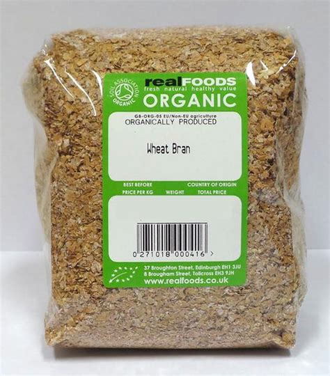 organic wheat bran  real foods buy bulk wholesale