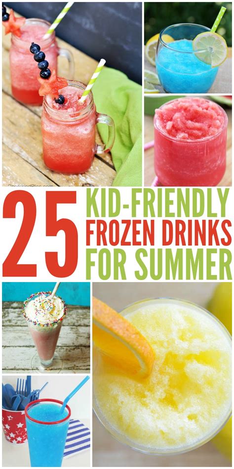 kid friendly frozen drinks  summer
