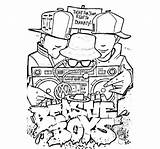 Beastie Boys Coloring Hop Hip Pages Rapper Dance Book Printable Graffiti Color Boy Print Album Getcolorings Choose Board sketch template