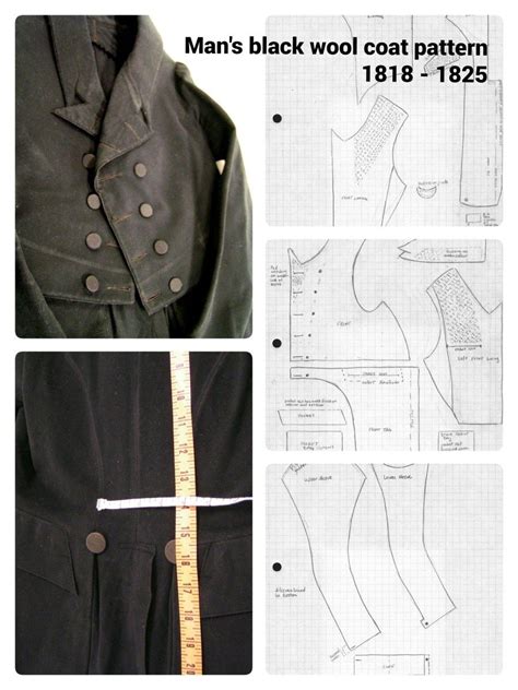 mens black wool coat pattern vintage sewing patterns