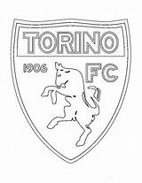 Torino Pages Coloring Serie Logos Soccer Clubs sketch template