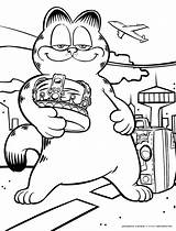 Garfield Coloring Pages Printable Kids Book Mighty Colouring Sheets Very Popular Coloringhome sketch template