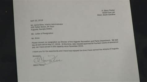 browse  sample  resignation letter requesting severance pay