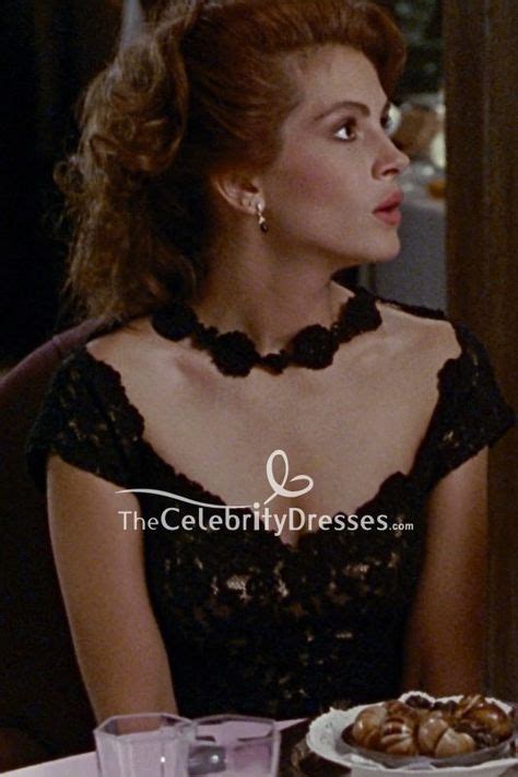 julia roberts black lace cocktail dress in movie pretty woman tcd8219