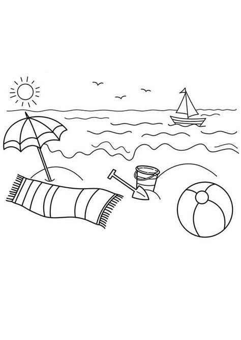 coloring pages coloring pages  beach