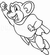 Mouse Mighty Draw Step Dragoart Cartoon sketch template