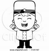 Hotel Clipart Cartoon Bellhop Boy Cheering Coloring Cory Thoman Vector Outlined Mad Royalty Doormen Uniforms Welcoming Blue Clipartof sketch template