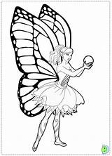 Coloring Mariposa Fairy Barbie Princess Dinokids Print Close sketch template