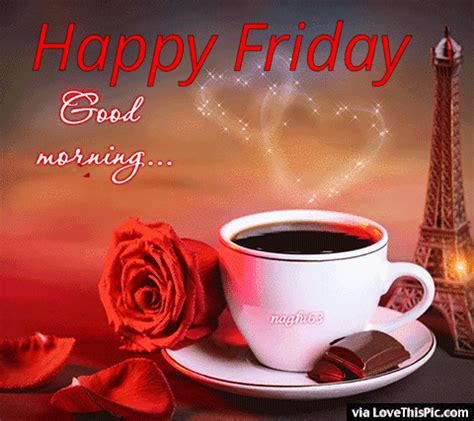 good morning happy friday coffee  roses gif pictures   images  facebook tumblr