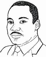 Coloring Luther Martin King Jr Mlk Drawing Pages Sketch Clipart Dr Preschool Nelson Mandela Print Drawings Sheets Color Printable Paintingvalley sketch template