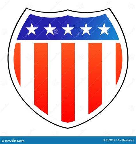 american shield stock vector illustration  banner medieval