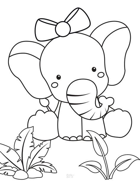 printable elephant coloring pages printable world holiday