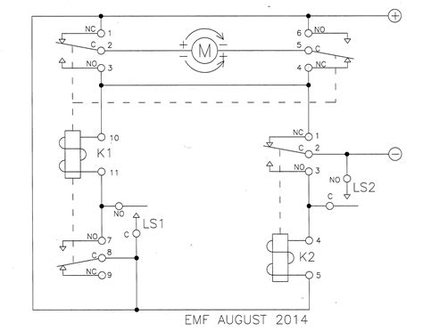 relay limit switches  control motor direction electrical engineering stack exchange
