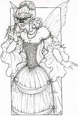 Coloring Masquerade Pages Gown Adult Book Designlooter Printable 93kb 666px Fairy Fantasy Choose Board Cakes Cool Uploaded User Carnaval Coloriage sketch template