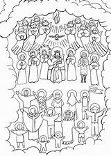 Saints Coloring Pages Getcolorings Well sketch template