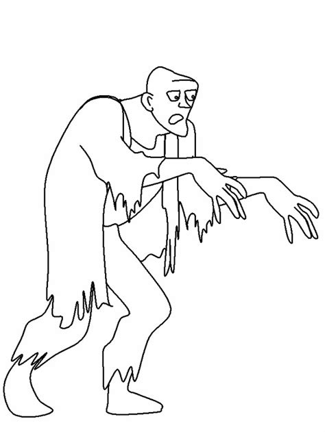 zombie printable coloring pages