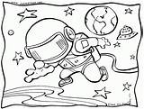 Espacio Astronaut Coloringstar Ausmalbilder Weltraum Planeten sketch template