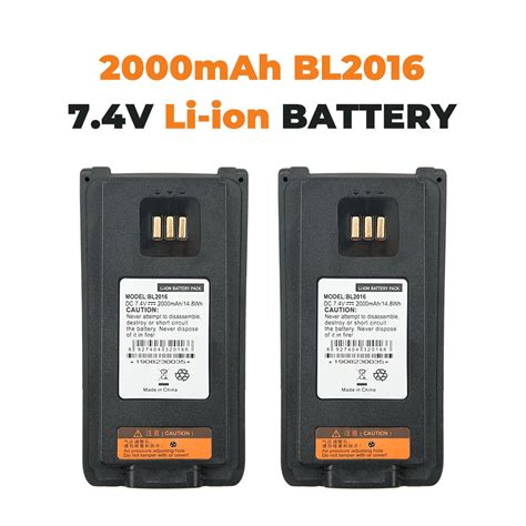 bl replacement battery  hytera pd pdu walkie talkie  mah li ion