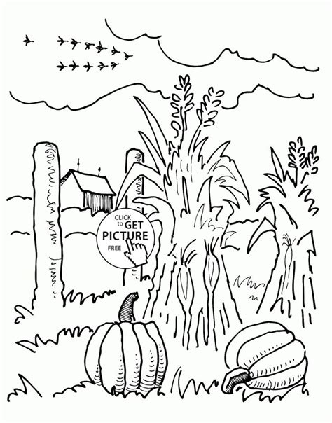 farm  autumn coloring pages  kids seasons printables