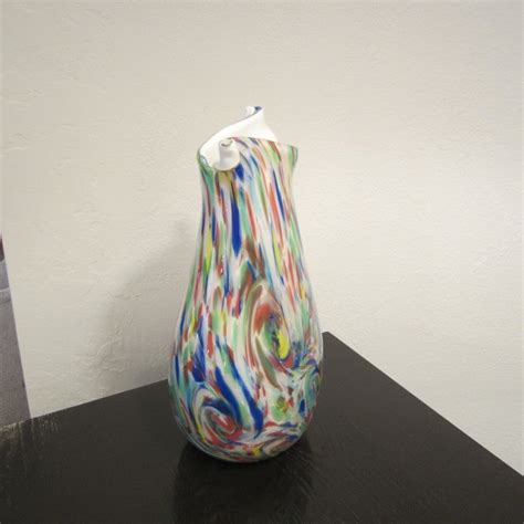 Fratelli Toso Handblown Murano Glass Apparenzia Series Vase At 1stdibs
