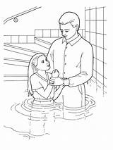 Lds Baptism Primary Baptized Being Gospel Getcolorings sketch template