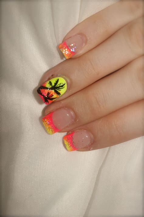 tropical vacation nails beach nail art beach nails nail art summer