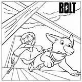 Bolt Coloring Disney Fans Sheet Movie Pages Little sketch template