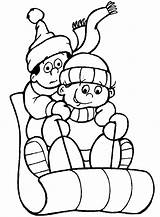 Kleurplaten Iarna Colorat Slee Desene Planse Invierno Mewarnai Coloring4free Jaargetijden Musim Dingin Inverno Animasi Ausmalbild Animierte Animaatjes Bergerak Toboggan Animate sketch template