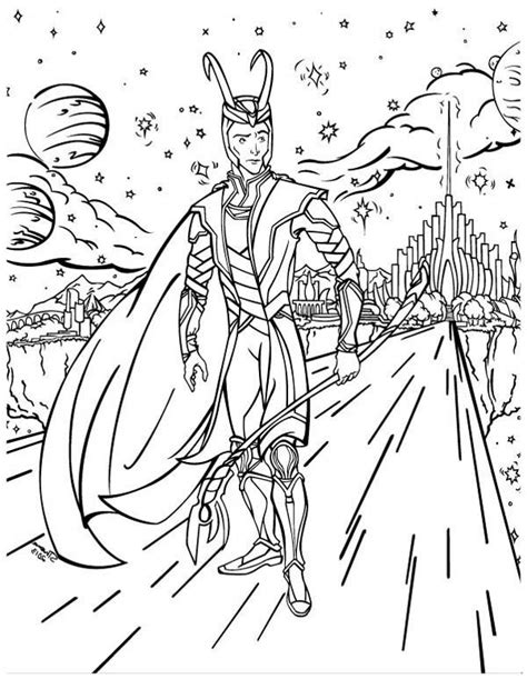 loki coloring page  avengers coloring pages avengers coloring