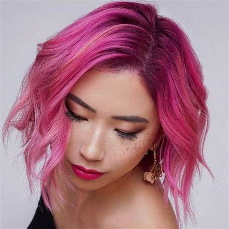 pink hair styles  pep