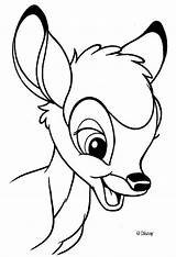 Facile Bambi Etape Colorier Visage Yeux sketch template