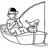 Boat Fishing Coloring Pages Little Bass Color Drawing Motor Rod Kids Printable Kidsplaycolor Boats Getcolorings Print Getdrawings sketch template