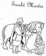 Sankt Malvorlagen Tours Pferd Basteln Kindern Martinsgans Laterne Malen sketch template