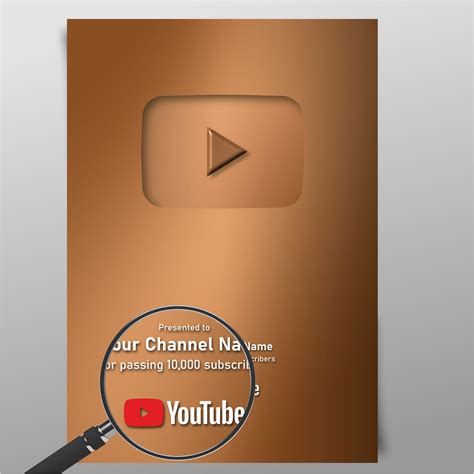 youtube bronze creator play button award  channels  reach