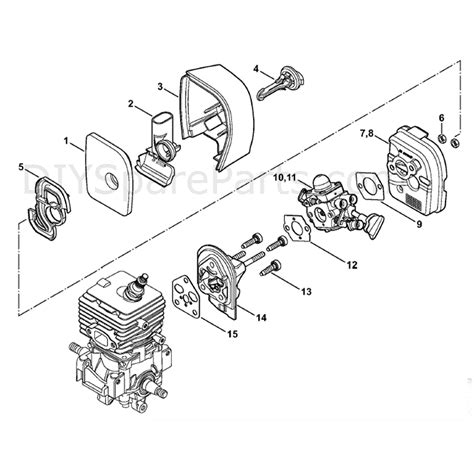 stihl bg   blower bgc parts diagram air filter